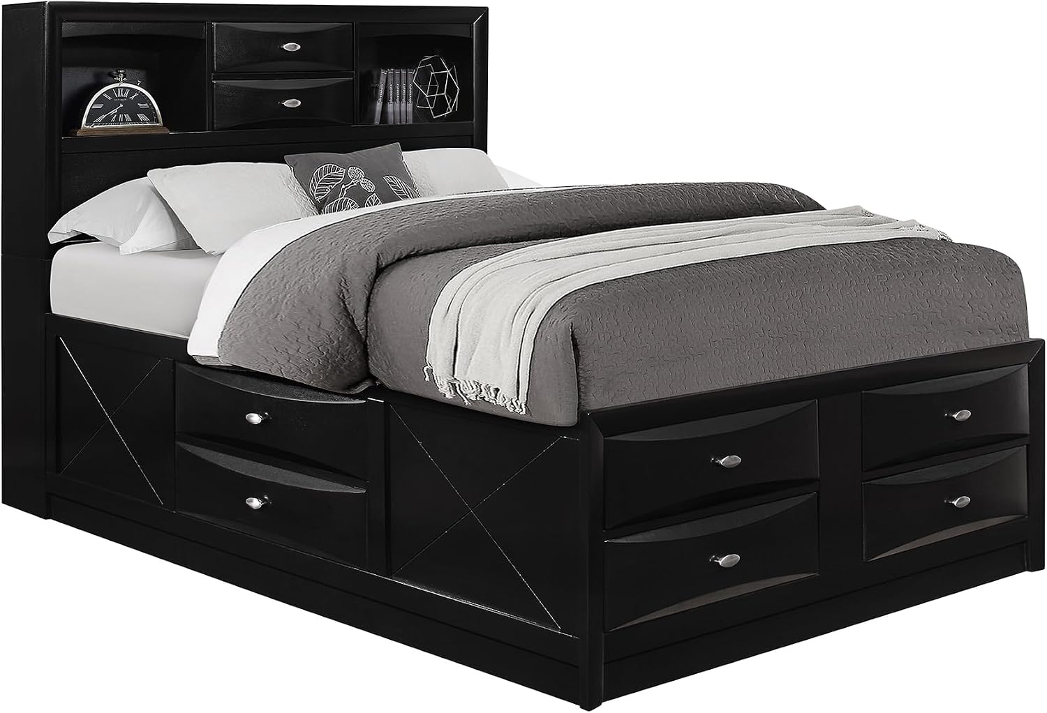 Black 5PC King Bedroom Set