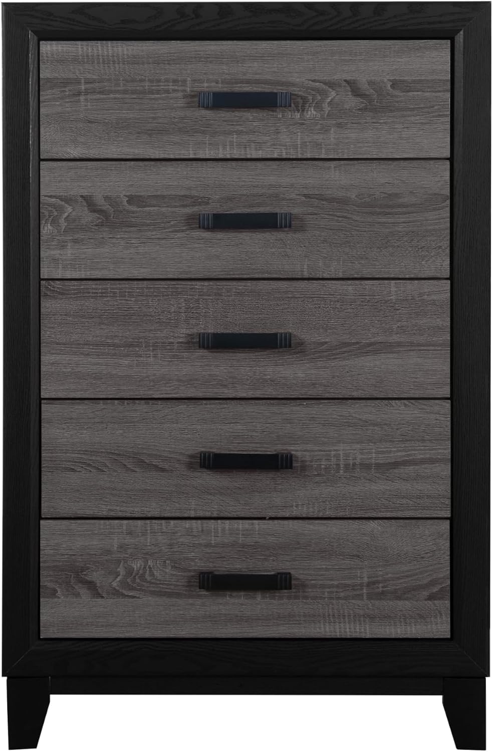 GOWE SOLUTO Grey and Black 5PC King Bedroom Set