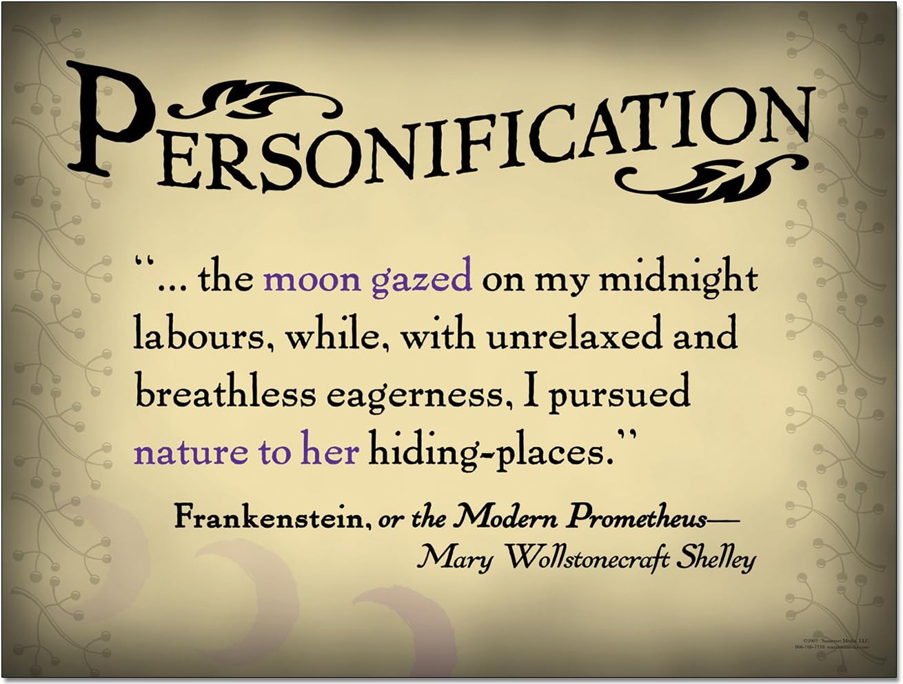 Literary Tools Set of Eight Literary Arts Posters Featuring: Foreshadowing, Irony, Metaphor, Onomatopoeia, Paradox, Alliteration, Personification, and Simile.