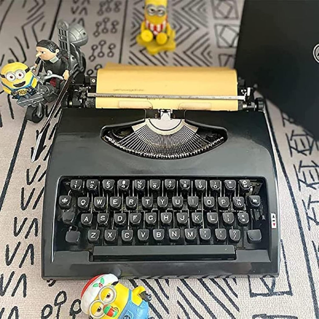 Portable Machinery Word Processing Typewriter, Creative Vintage Typewriterlying, Classic Word Processor for Notes Letters or Creative Writing, Literary Retro Collection Gift