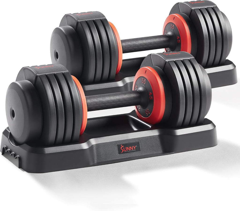 Sunny Health & Fitness Elite Adjustable Dumbbell