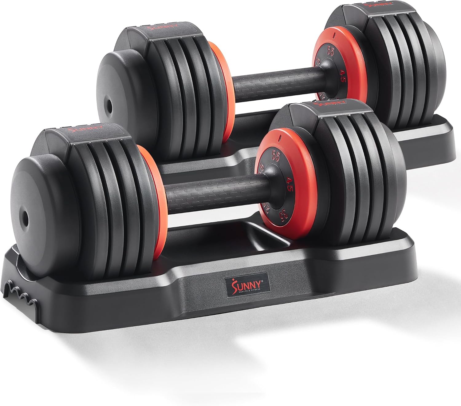 Sunny Health & Fitness Elite Adjustable Dumbbell