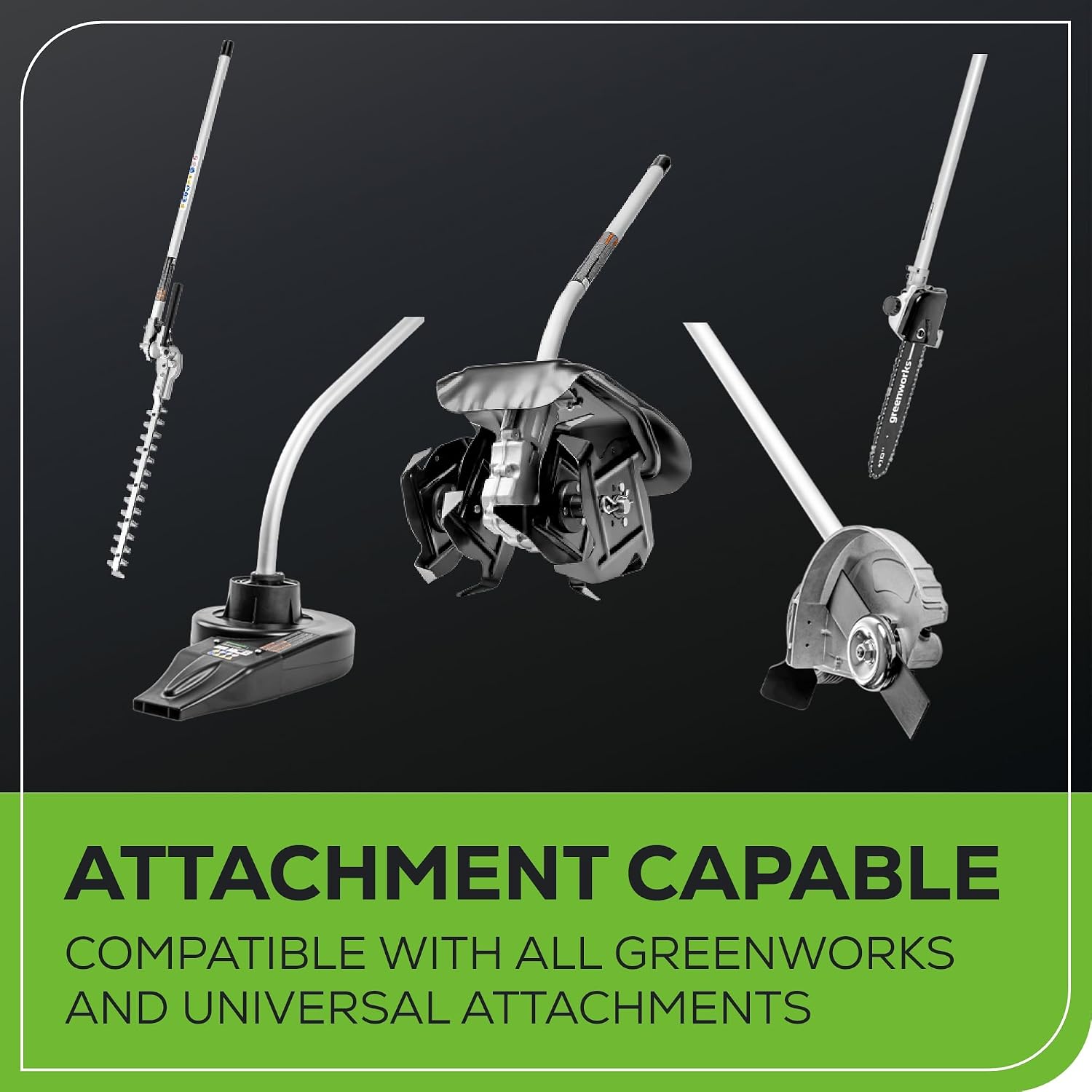 Greenworks 40V 16' Brushless Attachment Capable Cordless String Trimmer, 2-Speed Variable Trigger, Lightweight 25% Lighter Than Gas, 4.0Ah Battery and Charger Included