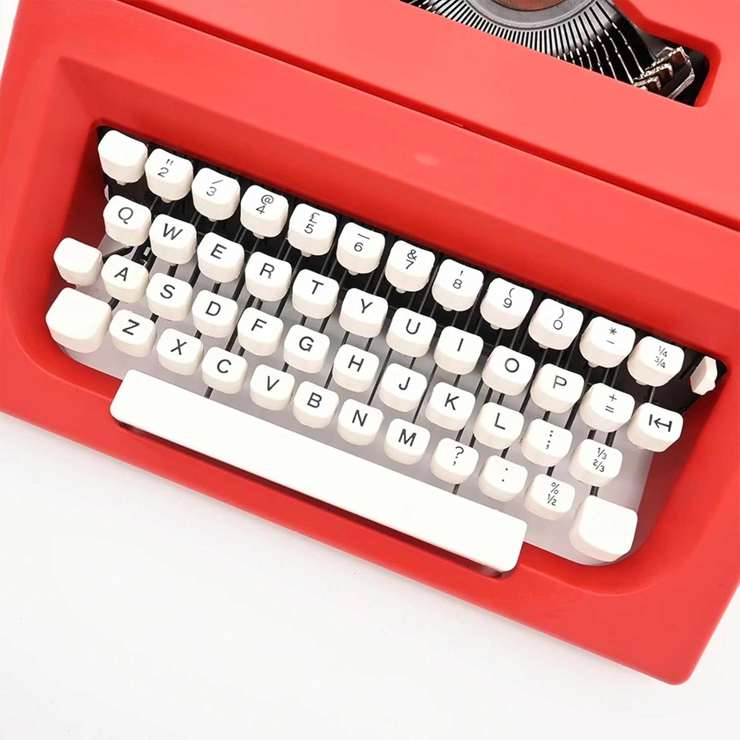 Classic Retro Manual Typewriter Decor, Vintage Finish Antique Typewriters for Notes, Literary Retro Collection Gift(Green)