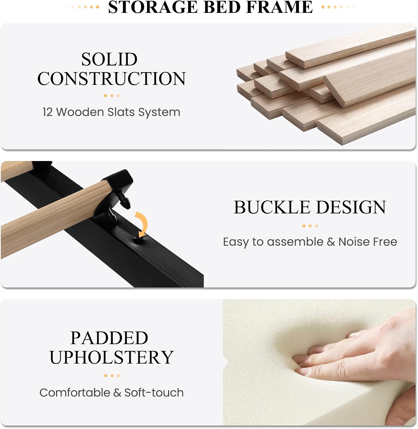 SHA CERLIN Full Size Platform Bed Frame with 4 Storage Drawers, Vertical Channel Tufted Adjustable Headboard, Velvet Upholstered, Wooden Slats Support, No Box Spring Needed, Easy Assembly, Grey