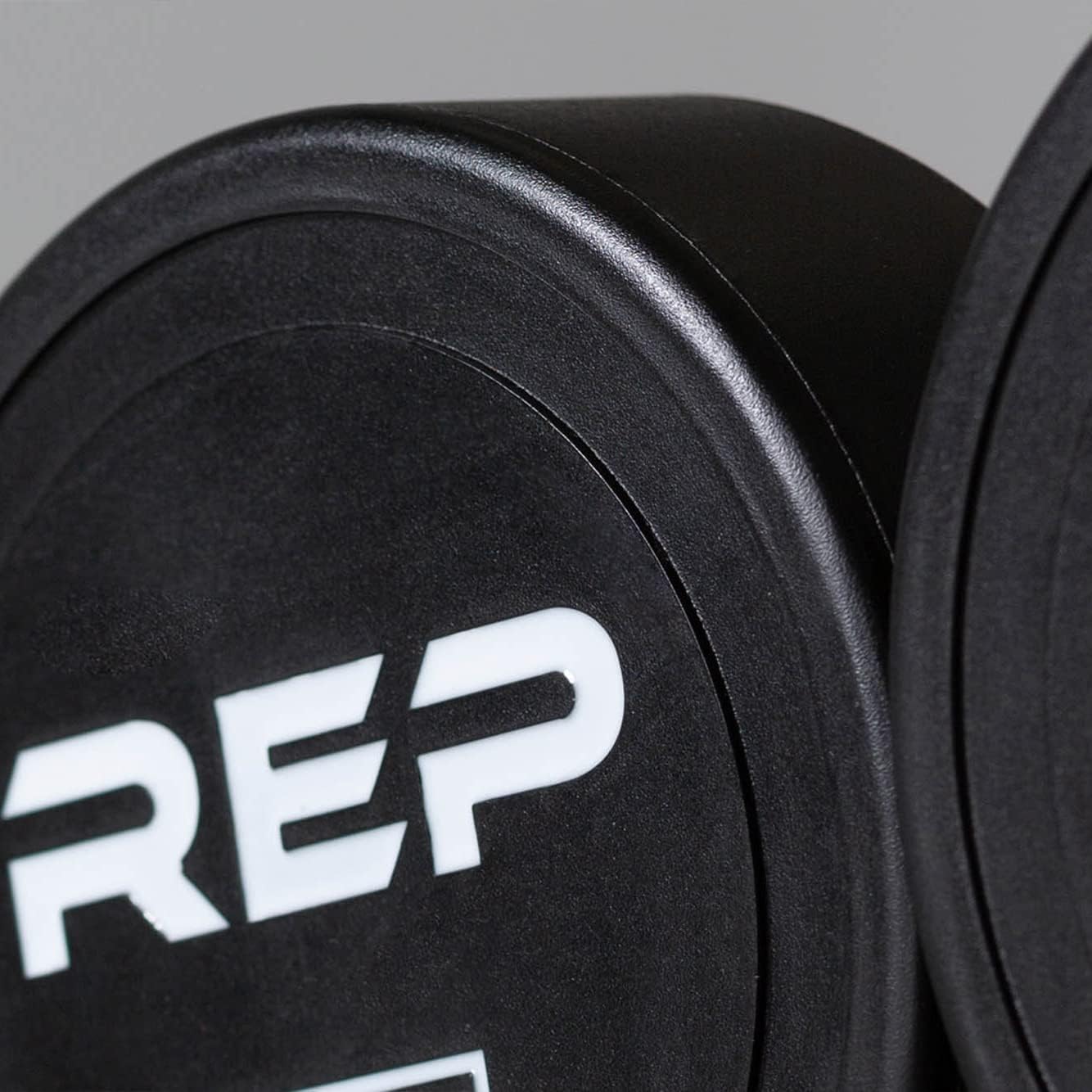 REP Fitness Urethane Coated Round Dumbbells, 5 to 100 lbs, Singles or Pairs, With or Without Rack, Steel Core, Rubber Encased, Chrome Handles, Professional Weights for Home Gym Strength Training