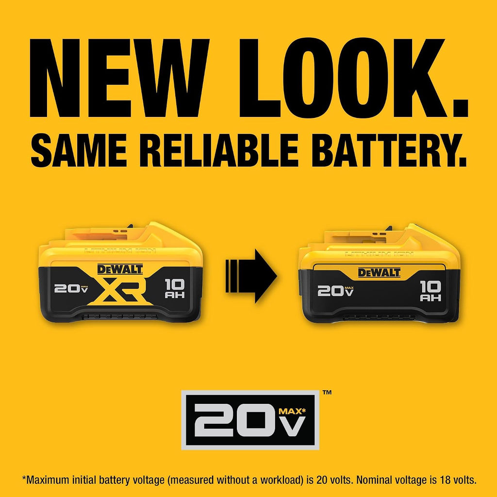 DEWALT 20V MAX 10 Ah Lithium Ion Battery 2-Pack (DCB210-2)