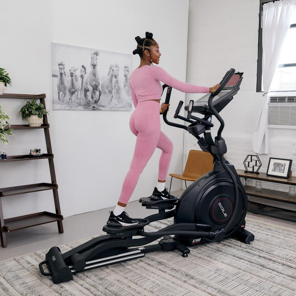 SOLE Fitness Elliptical Exercise Machines, Models E25, E35, E95, E95S, E98, Elliptical Machines for Home Use, Home Exercise Equipment for Cardio Training, Work from Home Fitness Stepper Machine