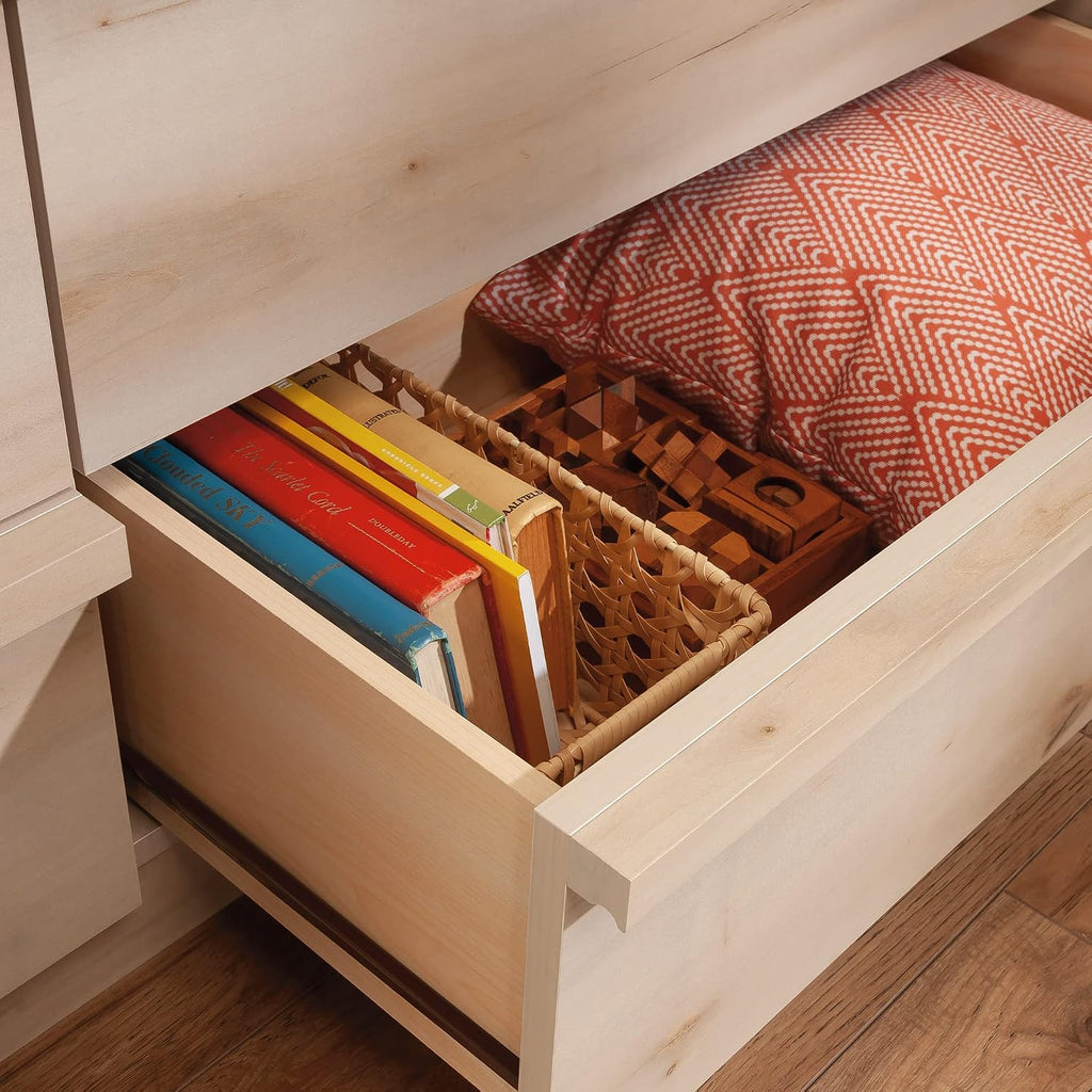 Sauder Harvey Park 6 Drawer Dresser for Bedroom Wooden Dressers & Chest of Drawers, in Pacific Maple