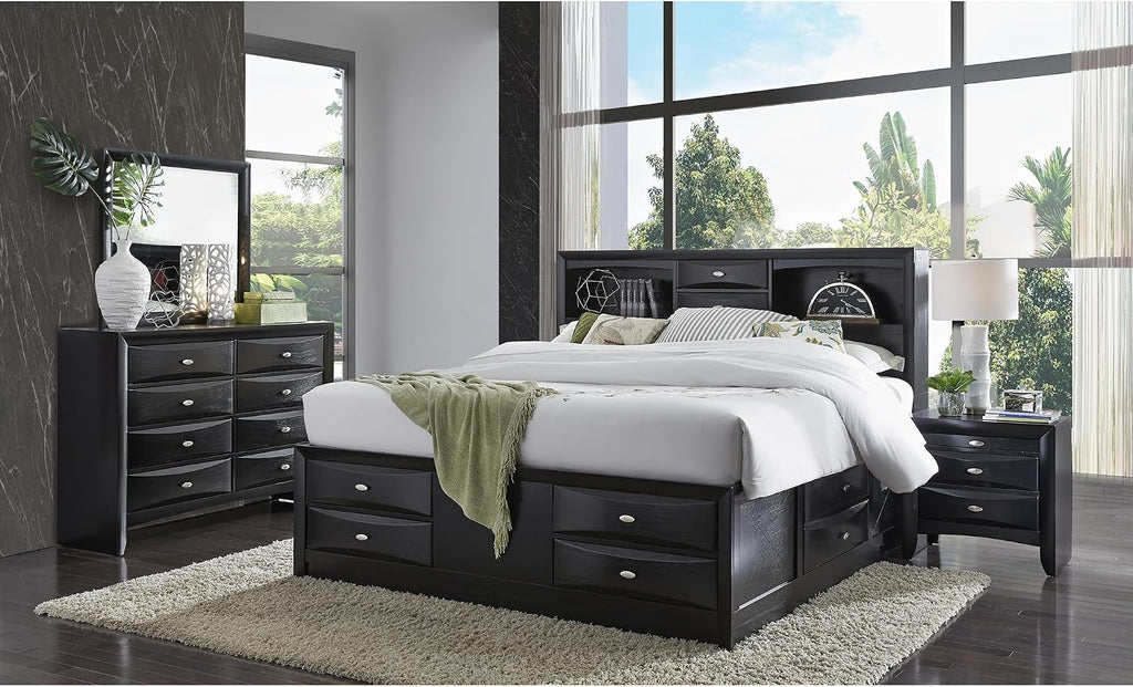 GOWE Lucille Black 5PC King Bedroom Set