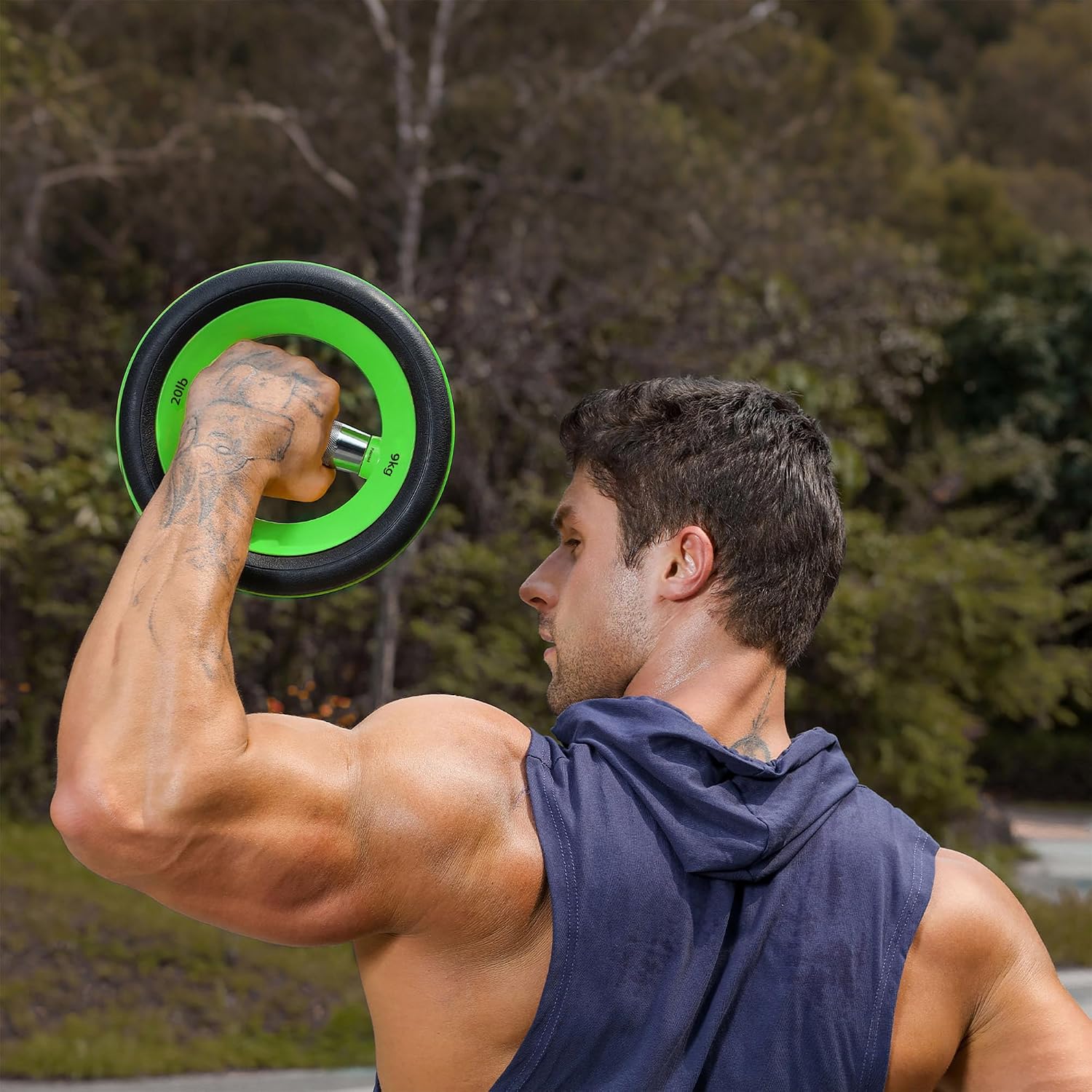 Dumbbell Weight Plates –Dual Purpose Ergonomic Fitness Equipment, Multifunctional Design for Strength Training, Full Body Workouts and Home Gym