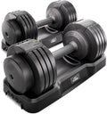 FLYBIRD DB2 Adjustable Dumbbell, 55LB/110LB Single Dumbbell for Home Gym Exercise & Fitness, 5-IN-1 Fast Adjustable Weights with Anti-Slip Handle (2 Weight Option)