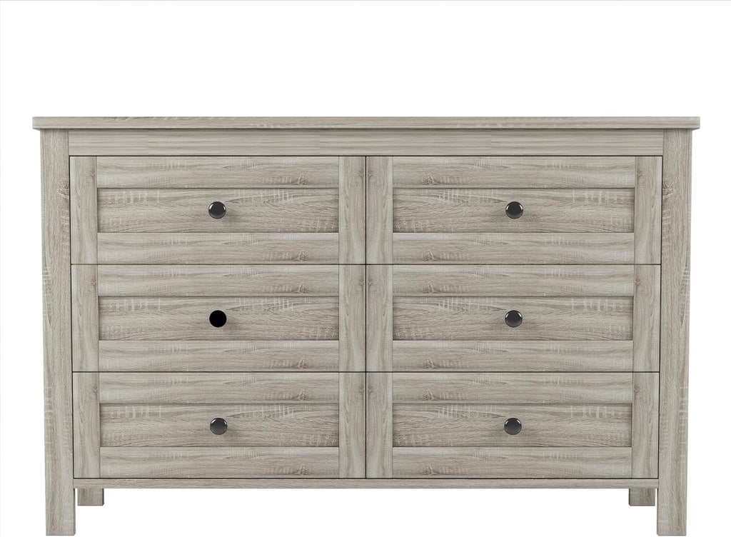 3-Pieces Bedroom Sets, Full Size Wood Farmhouse Platform Bed with Double Sliding Door Storage Headboard and USB&Charging Station, Storage Nightstand and Dresser for Room (Antique Gray-11, Full)