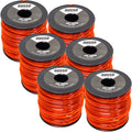 RUSSO 6 Pack 095 Square 5lb Commercial String Trimmer Line for Echo Stihl RedMax