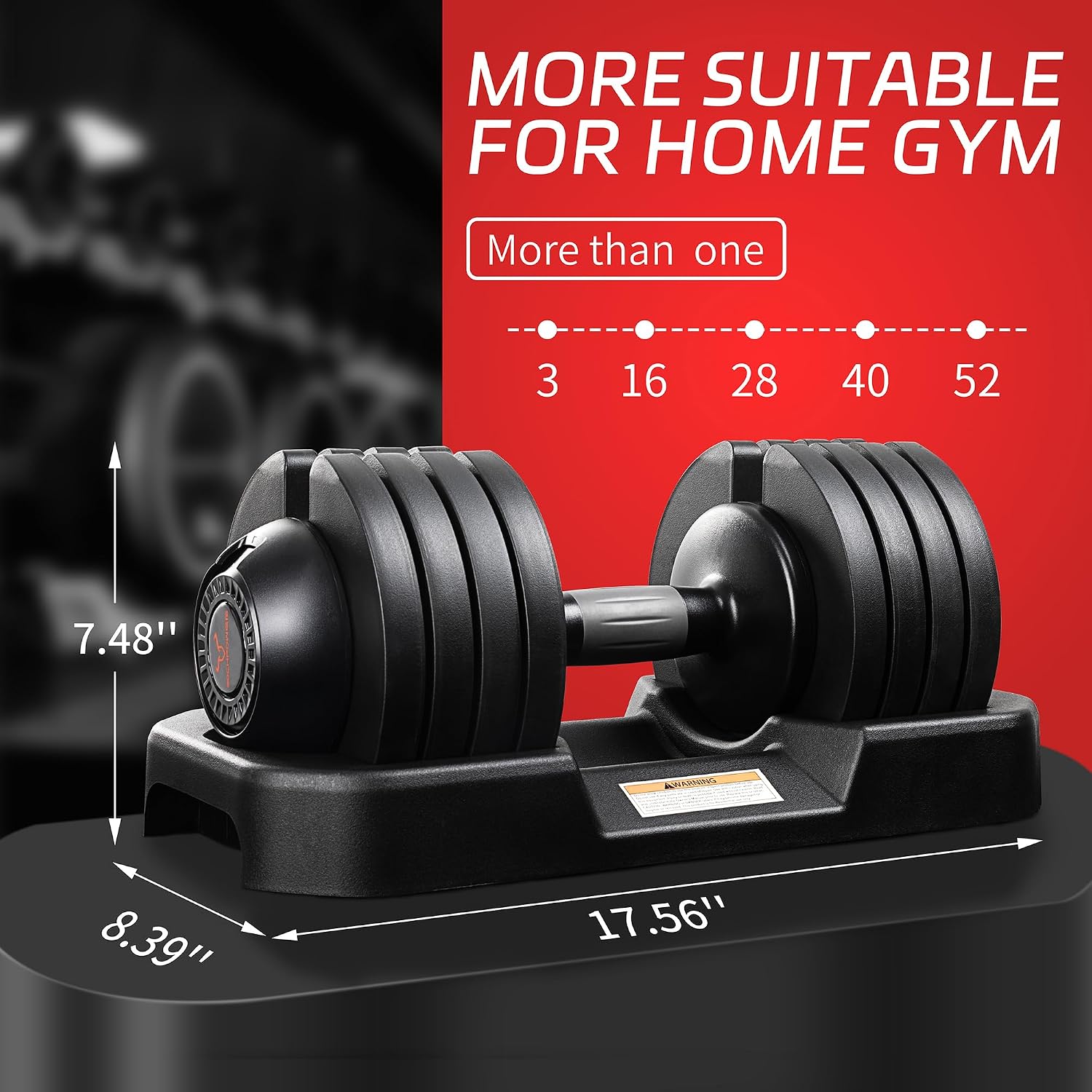 Adjustable Dumbbells Set of 2,Free Weights Dumbbells Set,52 lbs pair for Men/Women Gym Equipment for Home Strength Training Equipment(2 Box)
