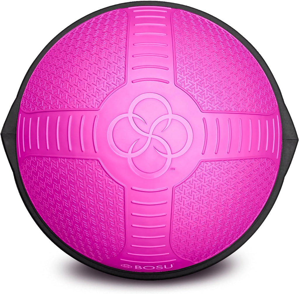 BOSU Nexgen Balance Trainer, Half-Ball Training Equipment, 65 cm Diameter, 300 lb Capacity - Burst-Resistant Stability Exercise Tool w/Non-Slip Base, Includes Hand Pump, Commercial-Grade