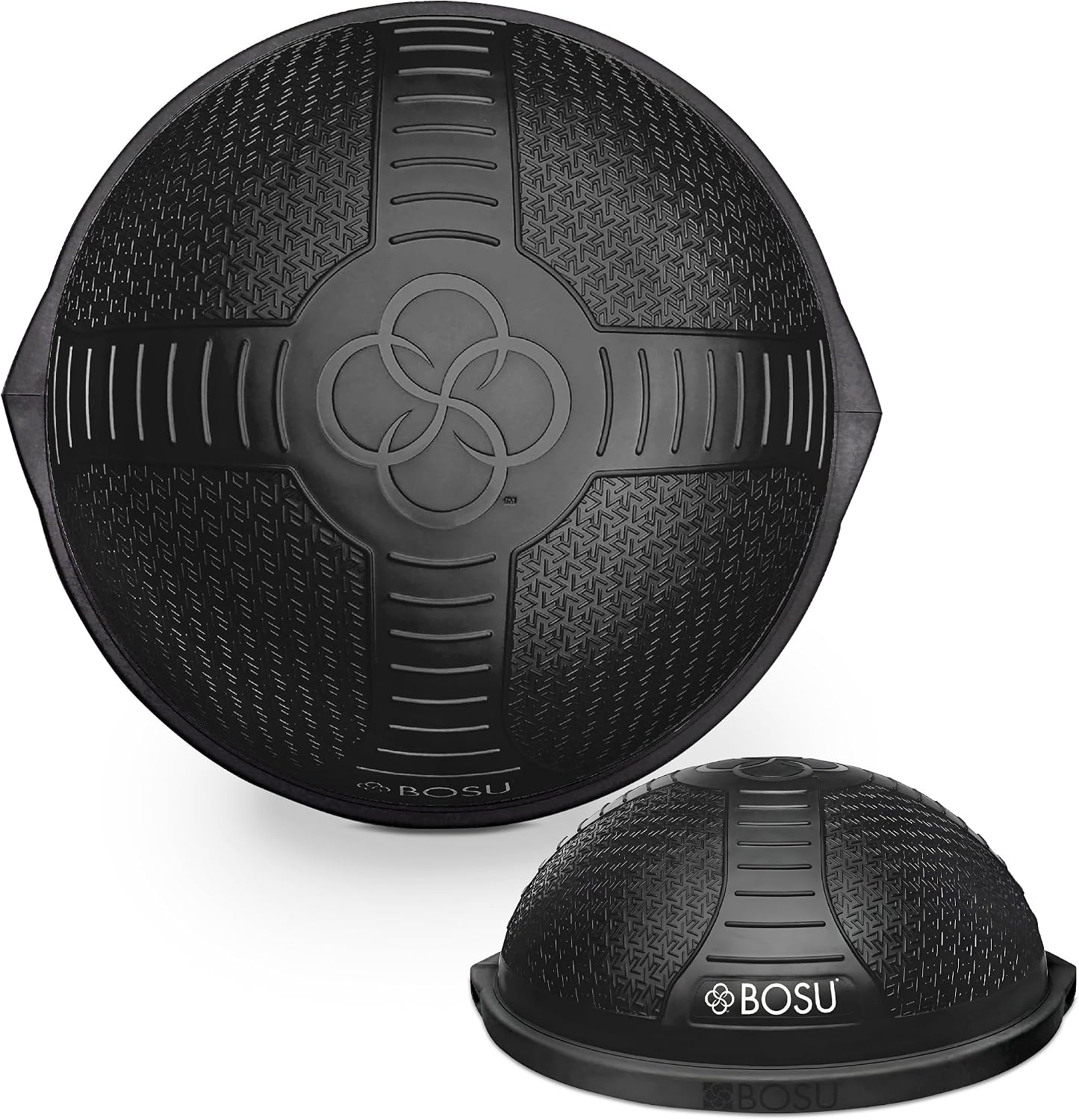 BOSU Nexgen Balance Trainer, Half-Ball Training Equipment, 65 cm Diameter, 300 lb Capacity - Burst-Resistant Stability Exercise Tool w/Non-Slip Base, Includes Hand Pump, Commercial-Grade