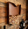 NEONSIGN Ohio State Map Wine Cork Holder Metal Ohio Decor Sign Wine Bar Pub Home Decoration (Brown Patina, 24 inch)