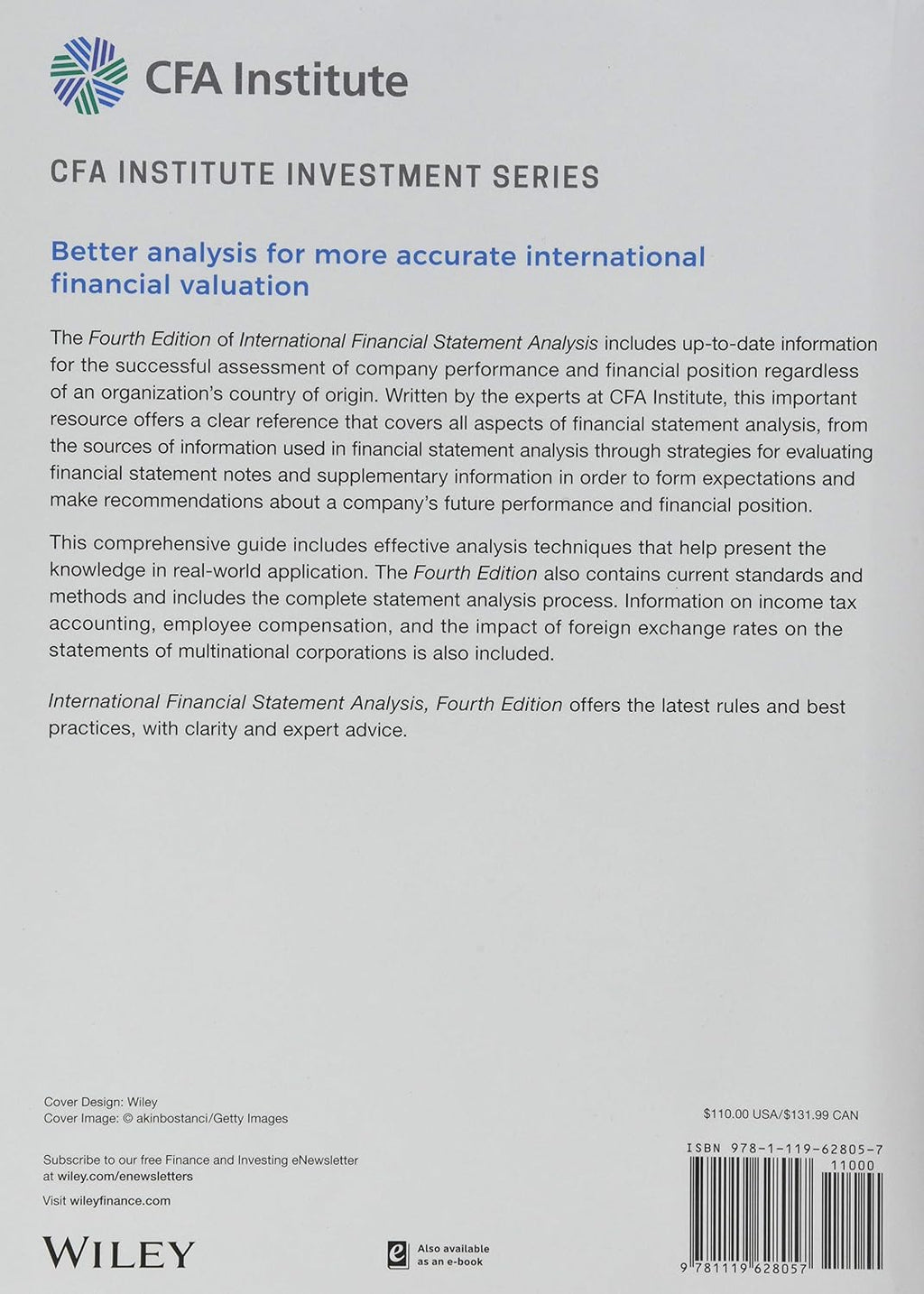 International Financial Statement Analysis, 4e Set (CFA Institute Investment Series)
