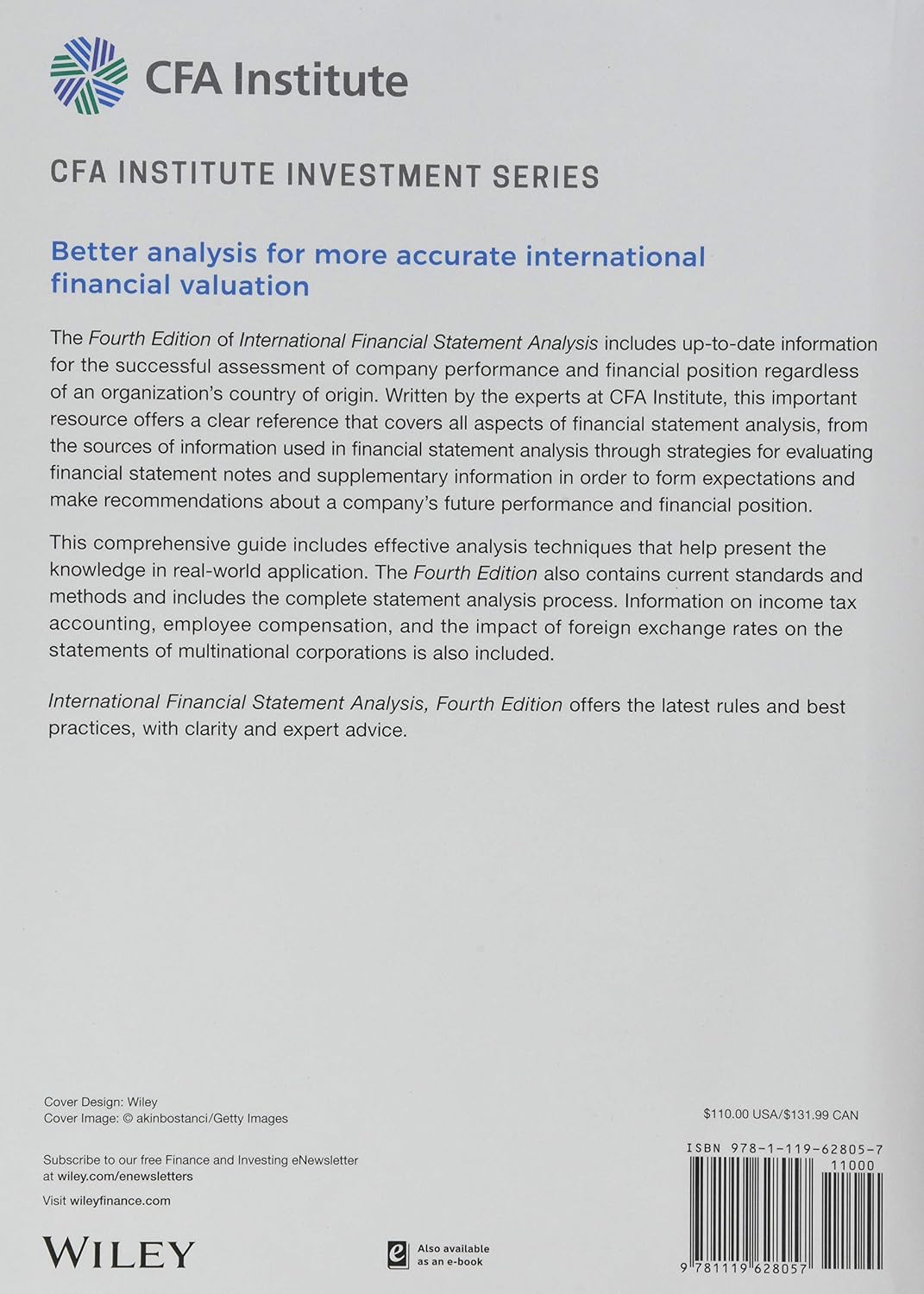 International Financial Statement Analysis, 4e Set (CFA Institute Investment Series)