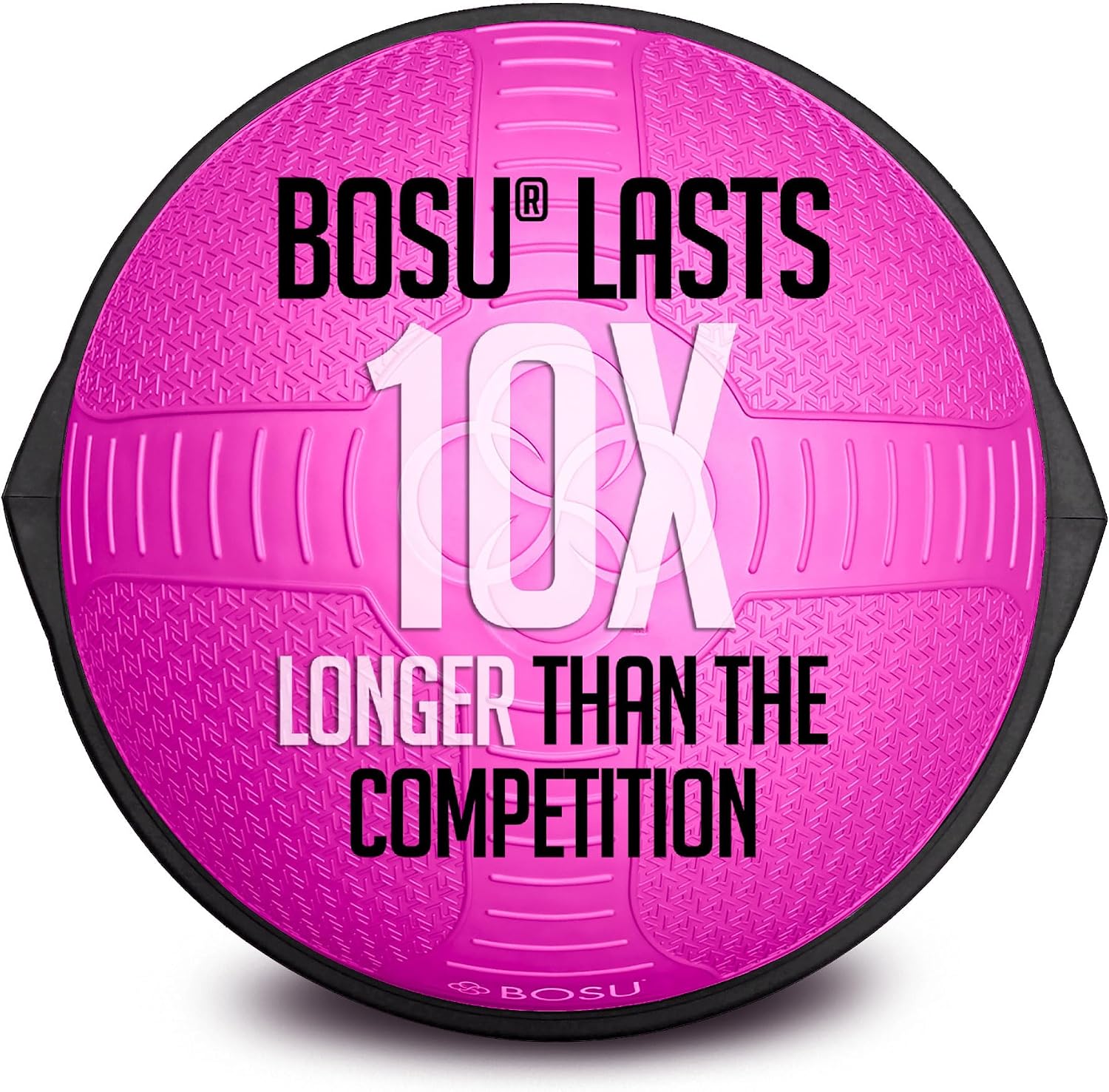 BOSU Nexgen Balance Trainer, Half-Ball Training Equipment, 65 cm Diameter, 300 lb Capacity - Burst-Resistant Stability Exercise Tool w/Non-Slip Base, Includes Hand Pump, Commercial-Grade