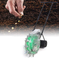 Push Spreader,Lawn & Garden Spreaders, Garden Seeder with 12 Seed Plates, Hand-Push Roller Seeder Planting Depth 1.4-3in(
