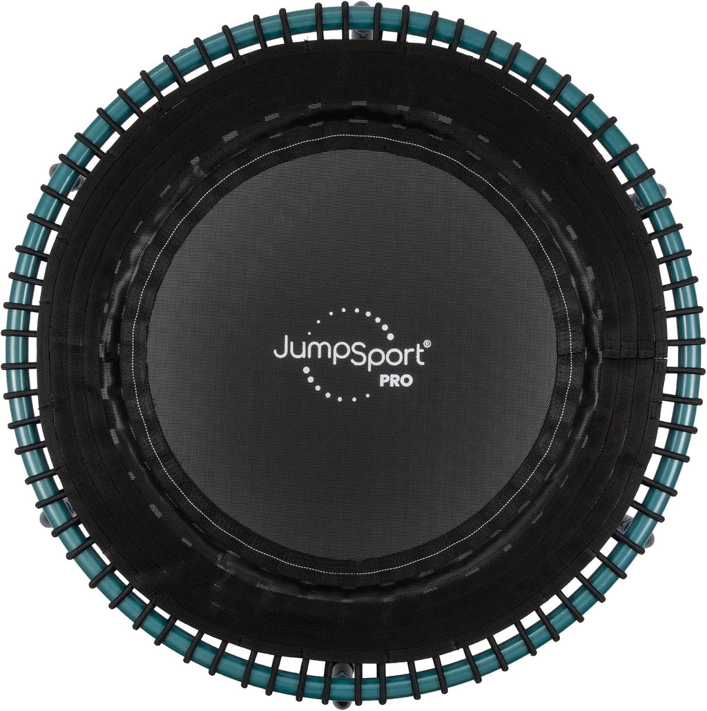 JumpSport 350 PRO 39 Inch Fitness Trampoline Indoor Rebounder Cardio Workout Equipment 300 lb Capacity