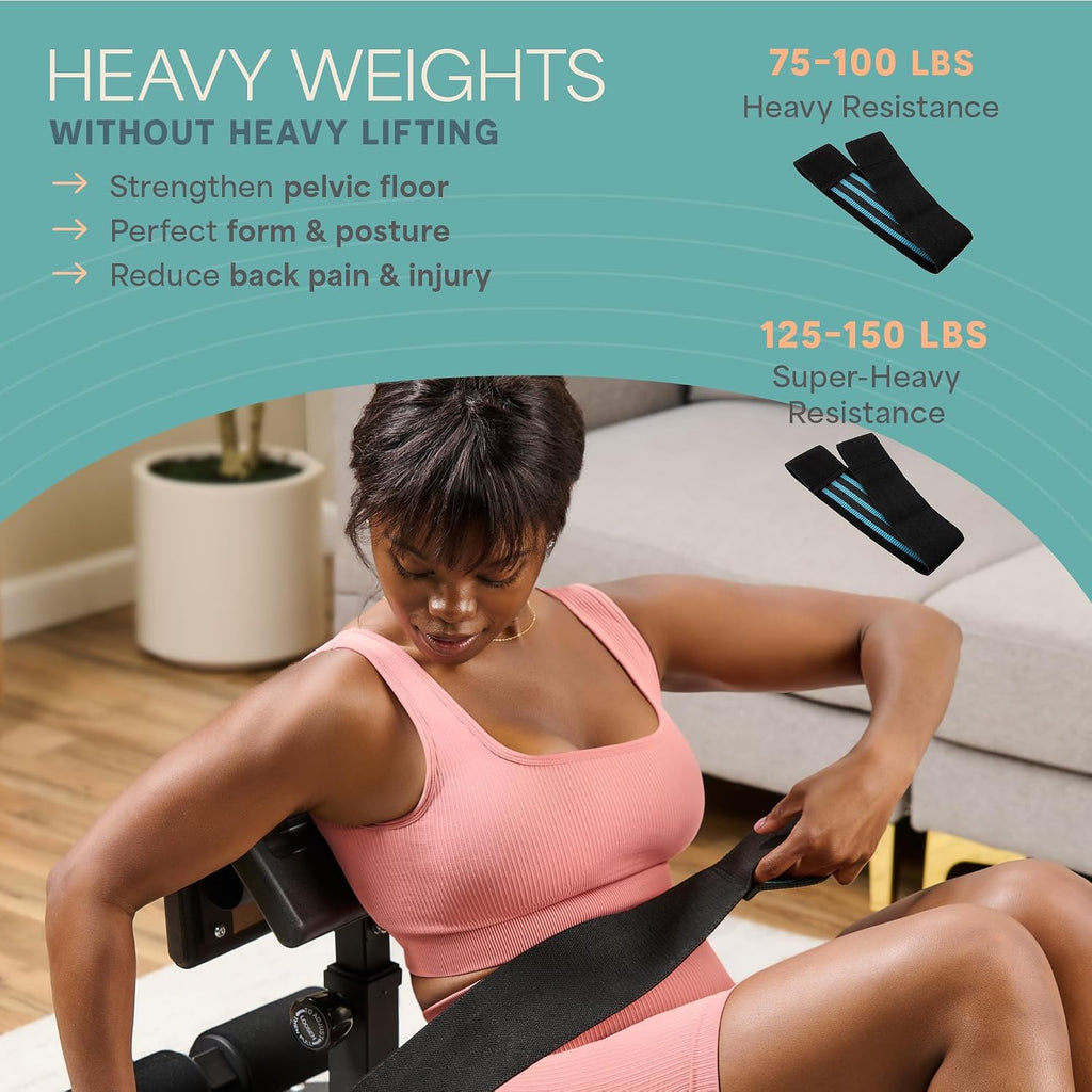 Lifepro Hip Thrust Machine – Adjustable Glutes Workout Equipment for Home – GluteBlast Foldable Booty Builder, Sissy Squat Machine, Thrust Glute Bench, Home Gym Glute Workout