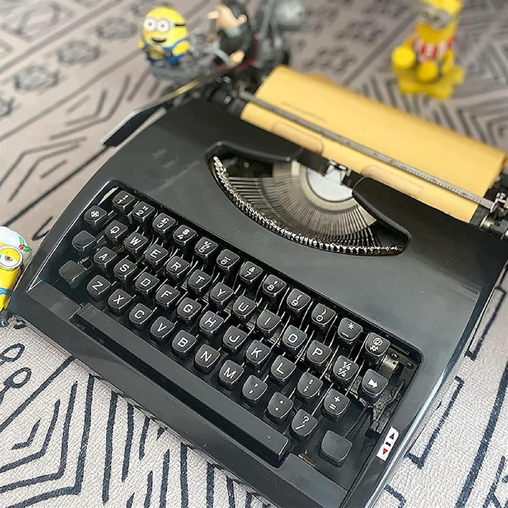 Portable Machinery Word Processing Typewriter, Creative Vintage Typewriterlying, Classic Word Processor for Notes Letters or Creative Writing, Literary Retro Collection Gift