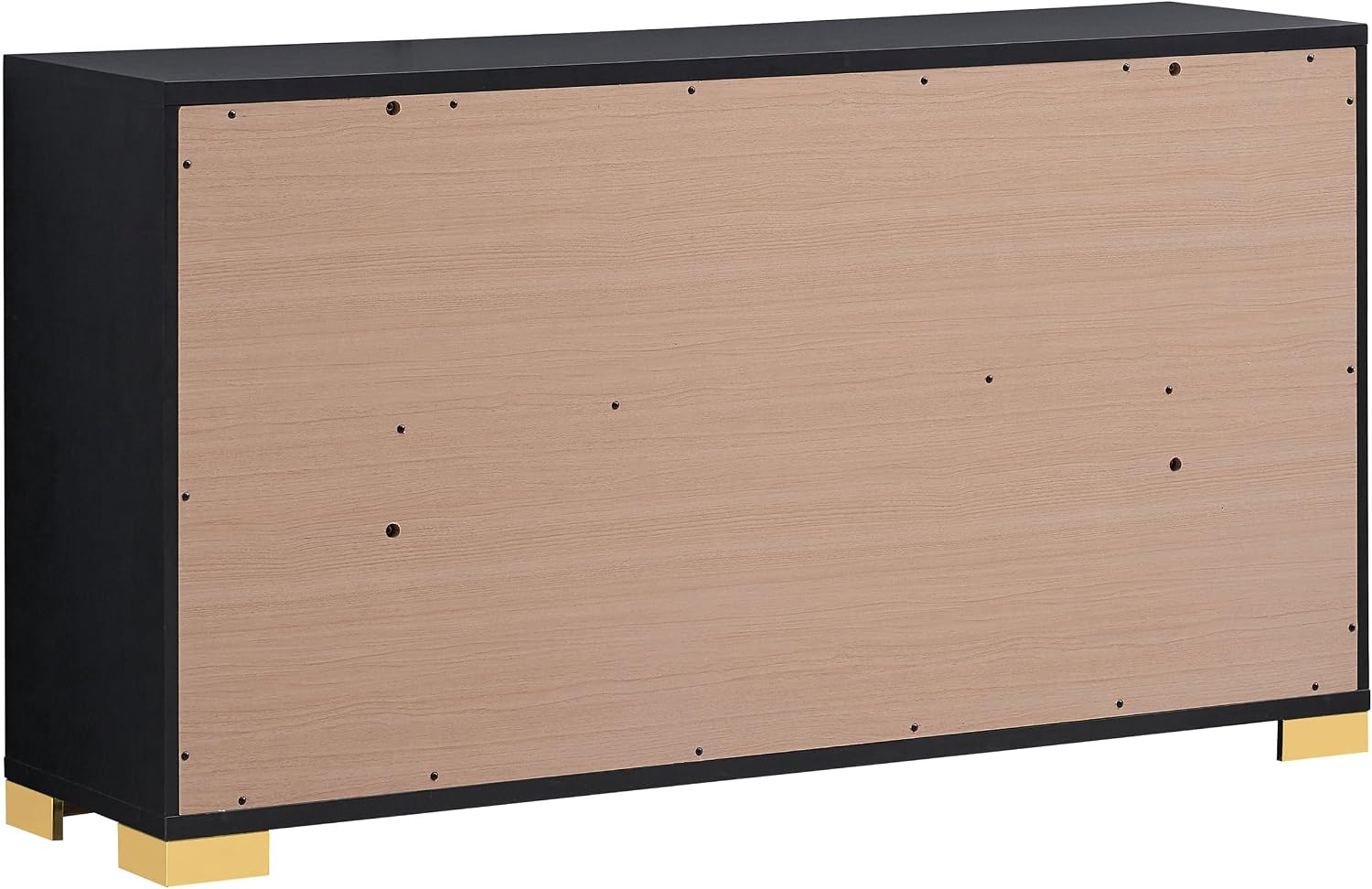 Coaster Home Furnishings Marceline Contemporary 5-Piece Bedroom Set Full Size LED Panel Bed Frame 51-inch Headboard Black 222831F-S5