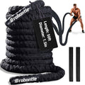 Battle Rope 1/1.26/1.5/2 Inch Diameter,Pink 30FT/40FT/50FT Exercise Workout Ropes for Home Gym Heavy Weighted Training Rope for Working Out