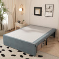 Maenizi Queen Bed Frame with Fabric Cover 18 Inch, Heavy Duty Metal Bed Frame Queen Size, No Box Spring Needed, Support Up to 3000 lbs, Easy Assembly, Noise Free, Black