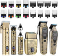 Qreeyx Professional Cordless Barber Clippers for Men - Hair Clippers Zero Gap T-Blade Trimmer Electric Foil Shaver and Nose Hair Trimmer Set, Hair Cutting Grooming Kit Ideal Gift for Men