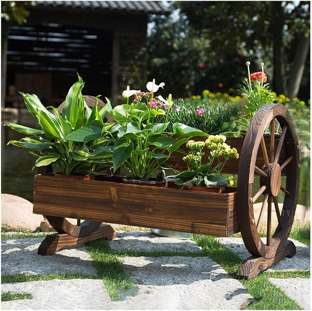 Potting Bench Table,Garden Potting Table, Outdoor Garden Potting Table Potting Garden Car Double-Deck Garden Work Bench Multifunction Storage Flower Plant DIY Workstation for Patio Backyard and Porch