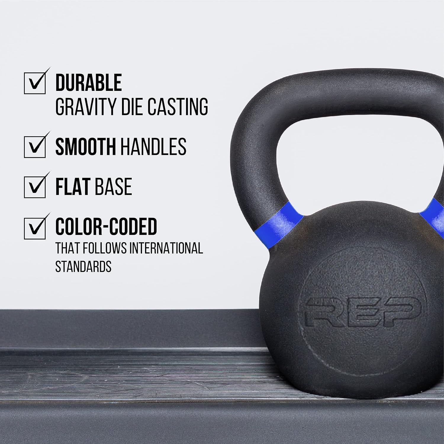 REP Fitness Kettlebell Set and Singles, 4kg to 24kg, 9lb to 53lb Weight Range, Cast Iron, Strength Exercise Training, Home Gym, Power Workout Equipment, Free Weights, Dumbbell Alternative
