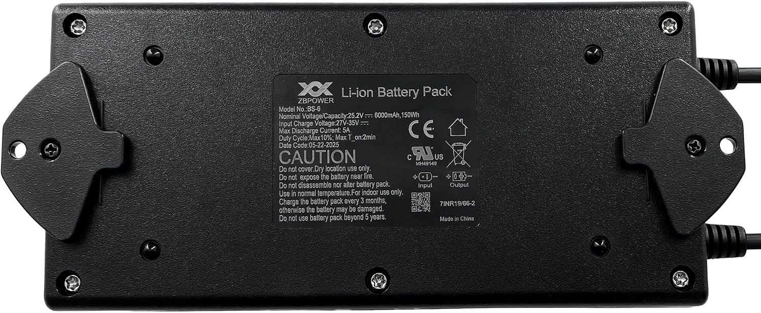 Power Recliner ZBPOWER 6000mAh Wireless Rechargeable Battery Pack Kits with Wall Power Supply and Y Power Cable