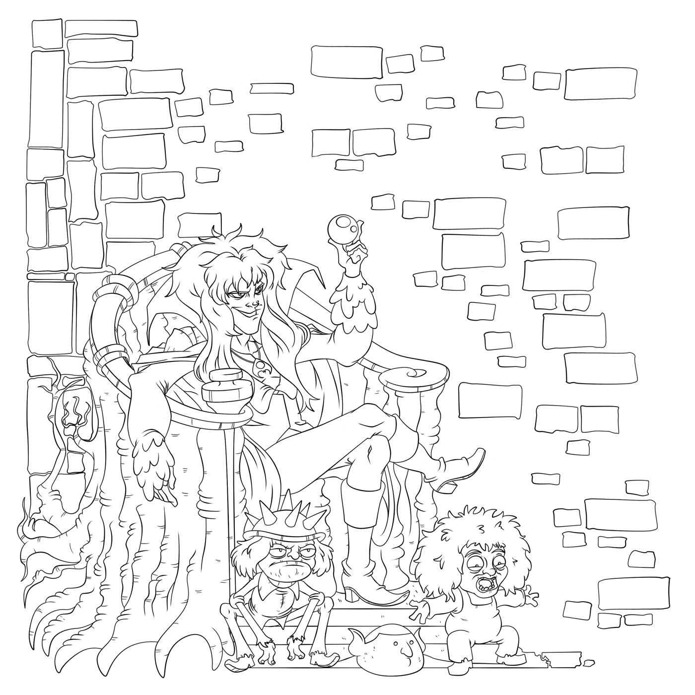 Jim Henson's Labyrinth Adult Coloring Book