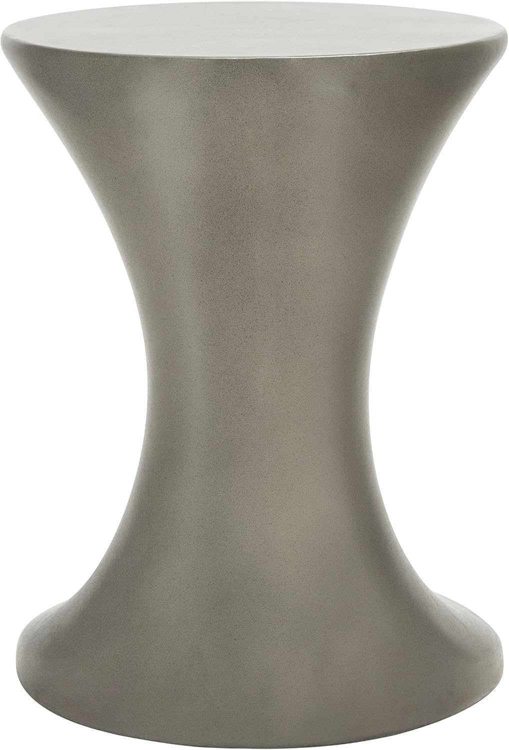 SAFAVIEH Outdoor Collection Kavita Modern Dark Grey Concrete Accent Table (Fully Assembled)