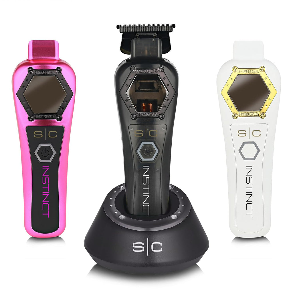 StyleCraft Instinct Professional Cordless Hair Trimmer with IN2 Vector Motor, Intuitive Torque Control & Precision Black Diamond Blades