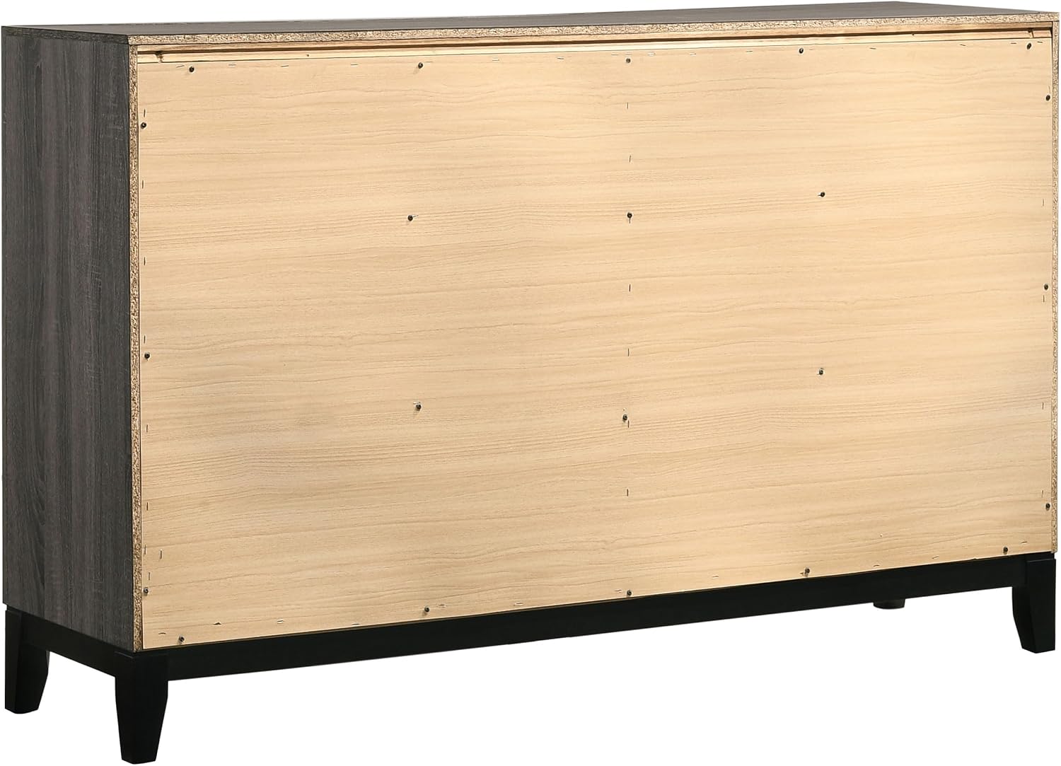 Coaster Home Furnishings - Watson - Wood - 5-Piece Bedroom Set with Panel Headboard and Groove Details - Bedroom - Full Size - Gray Oak - 212421F-S5