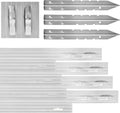 Dreamscape PRO Aluminum Landscape Edging - Easy Install Professional Landscaping Border - 10 Strips, 8ft Each (80ft Total) - Mill Finish (Natural Aluminum) - Metal Divider for Lawn, Garden, Flowerbed