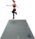 Gorilla Mats Large Exercise Mat – 6'x4', 7'x4', 7'x5', 8'x4', 10'x4' (1/4' Thick) – Ultra Durable Workout Mat for Home Gym Flooring – Non-Slip, Flat Fitness, Yoga & Weight Lifting Floor Mat