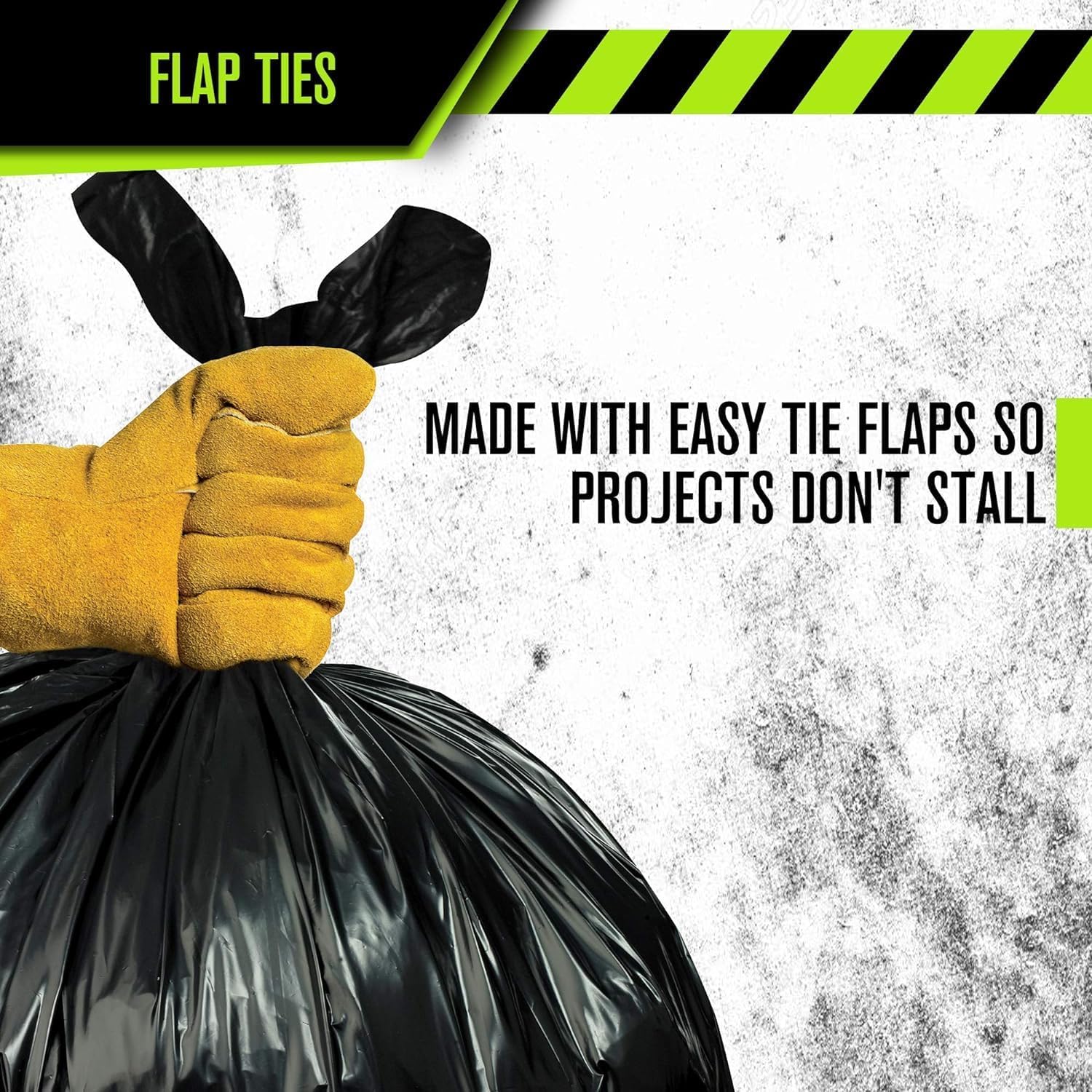 Aluf Plastics RCT-45X Star Sealed Coreless Rolls with E-Z Tie Flap Closure, 45 gal, Polyethylene, 40' x 46', Black (Pack of 400)