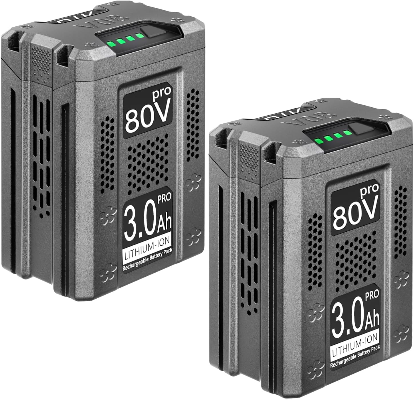 DTK 2Packs Batteries Replacement for Kobalt 80V 3000mAh Cordless Power Tool KB2580-06 KB680-06 KB280-06