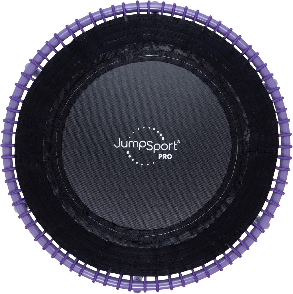 JumpSport 350 PRO 39 Inch Fitness Trampoline Indoor Rebounder Cardio Workout Equipment 300 lb Capacity
