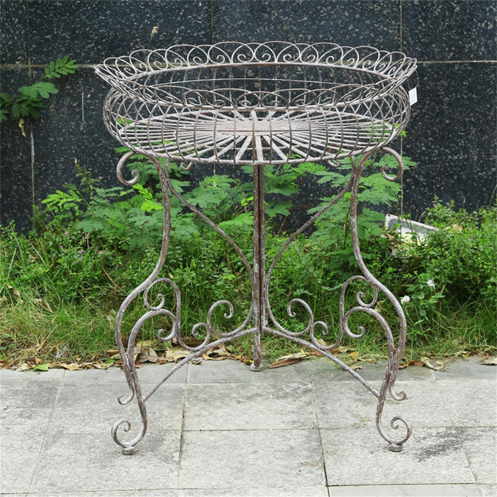 Metal Plant Stand for Outdoor/Indoor, Garden Potting Bench Table,Plant Display Rack,Metal Potting Bench,Flower Pot Stand Shelf,for Home Garden Backyard Patio ,Small