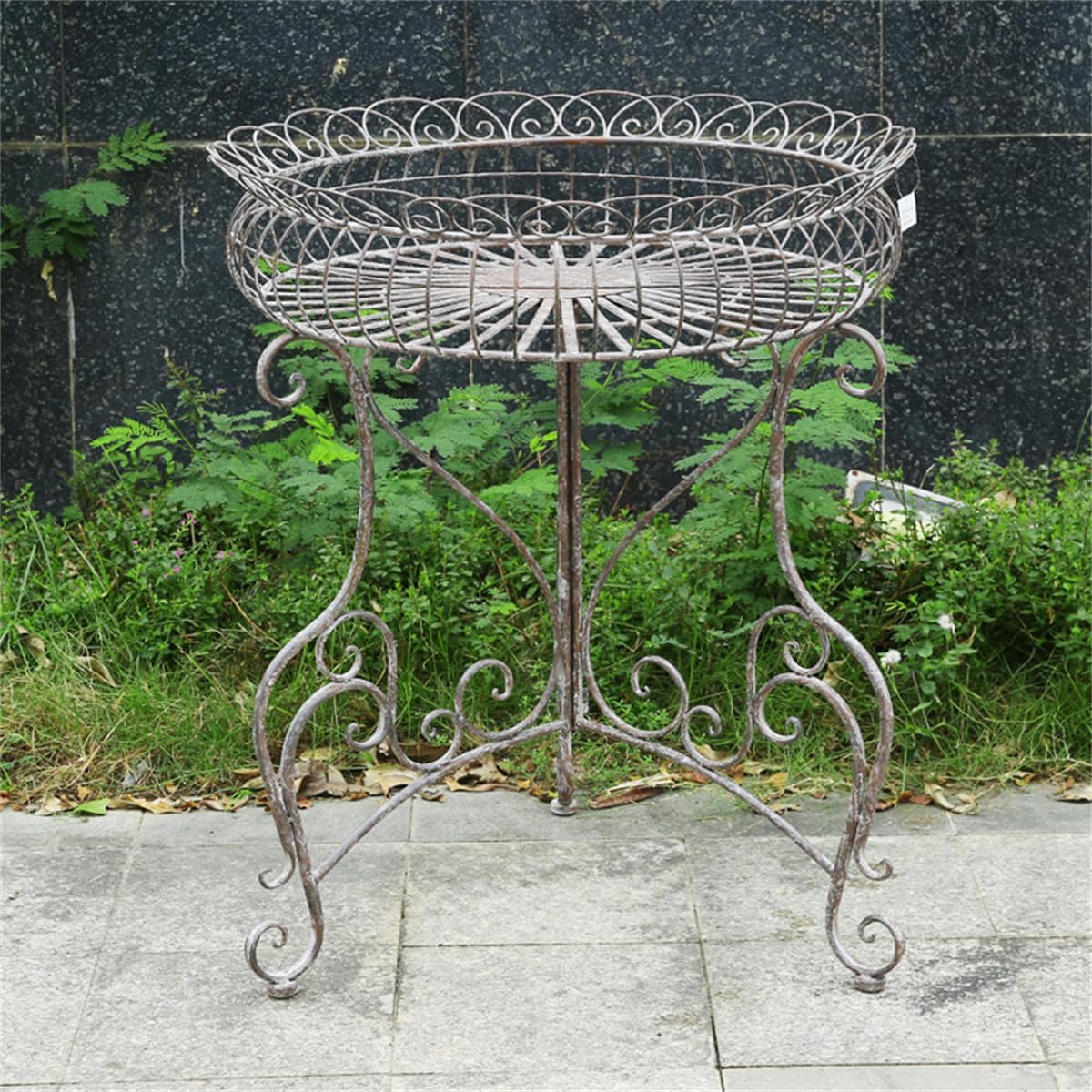 Metal Plant Stand for Outdoor/Indoor, Garden Potting Bench Table,Plant Display Rack,Metal Potting Bench,Flower Pot Stand Shelf,for Home Garden Backyard Patio ,Large