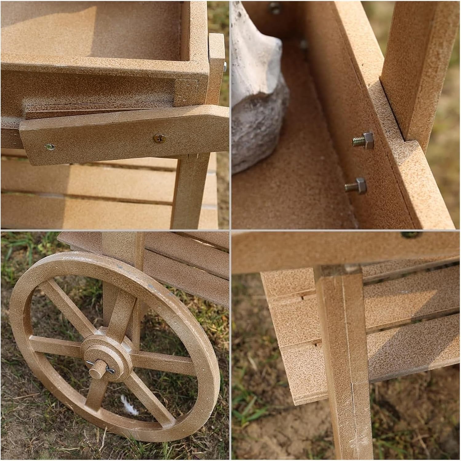 Potting Bench Table,Garden Potting Table, Outdoor Wooden Garden Potting Bench Decorate Plant Gardening Garden Work Bench Open Shelf for Flower Shop Courtyard Coffee Shop Display Stand