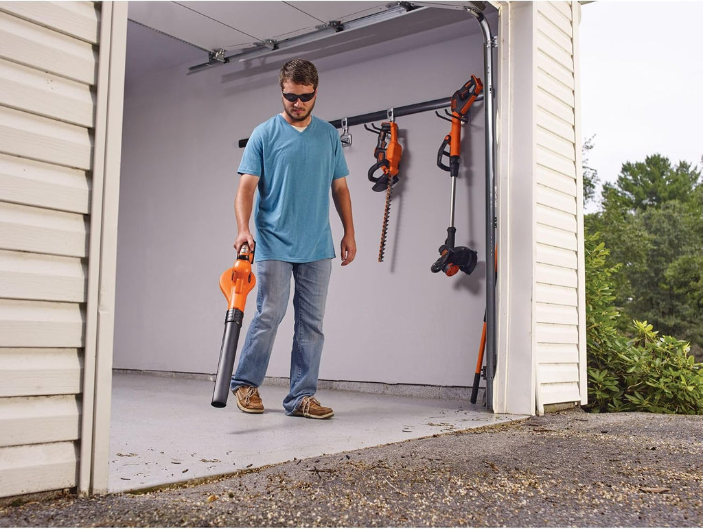 BLACK+DECKER 20V MAX* Cordless Sweeper with Power Boost, Leaf Blower with Battery and Charger (LSW321)