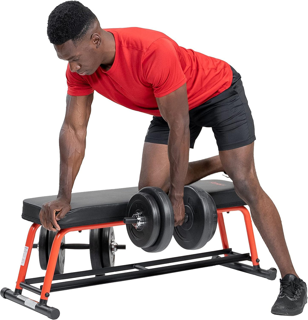 Sunny Health & Fitness Weight Bench for Heavy Duty Workouts, Exercise, Strength Training, Lifting and Home Gyms